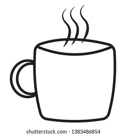 coffee outline icon for drinks when traveling somewhere