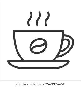 Coffee Outline Icon Vector Illustration