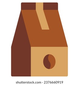 Coffee pack drink hot object icon