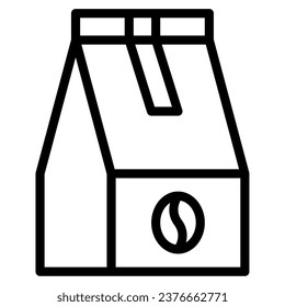 Coffee pack drink hot object icon