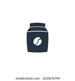 Coffee pack isolated icon on white background, 400 coffee set, logo and sign