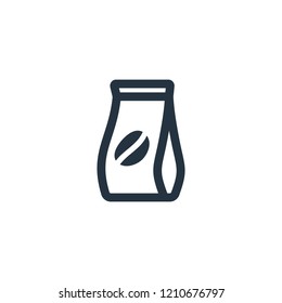 Coffee pack isolated icon on white background, 400 coffee set, logo and sign