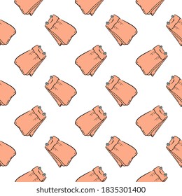 Coffee pack ,seamless pattern on white background.