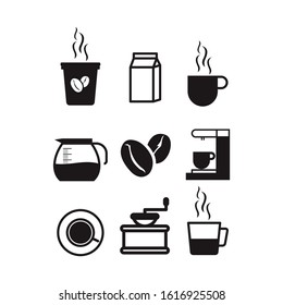 Coffee pack vector symbols / icons