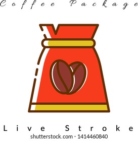 Coffee Package Icon For Coffee Shop, For Website, Brochure, Flyer, Infographic, Logo Coffee, Presentation