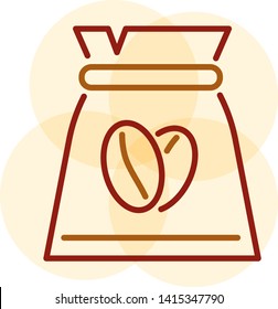 Coffee Package Icon For Coffee Shop, For Website, Brochure, Flyer, Infographic, Logo Coffee, Presentation