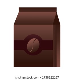 icono de producto de paquete de café aislado
