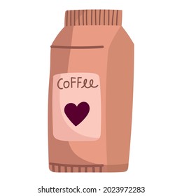 coffee package product icon isolated