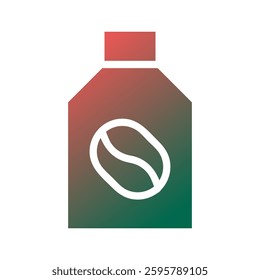 Coffee Packaging Icon Fresh Blend Aroma Brew