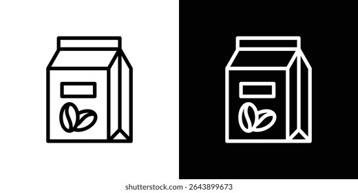 Coffee paper bag icon vector simple element illustration editable