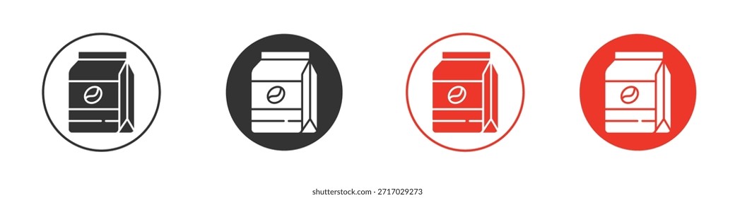 Coffee paper bag icon. web vector design