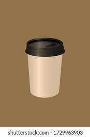 café en una taza de papel