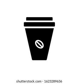 coffee paper cup icon design vector template