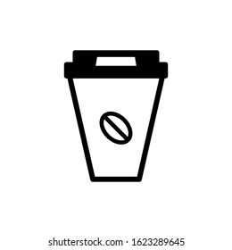 coffee paper cup icon design vector template