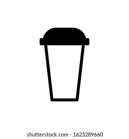 coffee paper cup icon design vector template