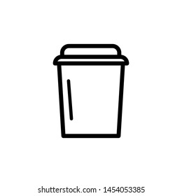 coffee paper cup  icon, illustration design