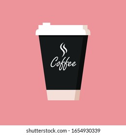 Coffee Paper Cup Icon Take Away Mockup Template