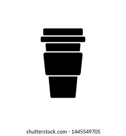 Coffee Paper Cup Icon Template Vector Design Illustration - Vector 