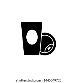 Coffee Paper Cup Icon Template Vector Design Illustration - Vector 