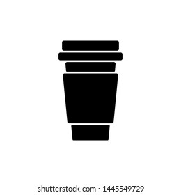 Coffee Paper Cup Icon Template Vector Design Illustration - Vector 