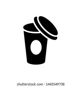 Coffee Paper Cup Icon Template Vector Design Illustration - Vector 