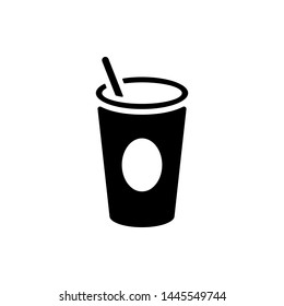 Coffee Paper Cup Icon Template Vector Design Illustration - Vector 