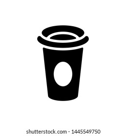 Coffee Paper Cup Icon Template Vector Design Illustration - Vector 