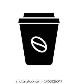 Coffee paper cup icon vector design template