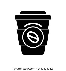 Coffee paper cup icon vector design template