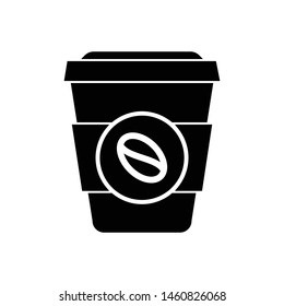 Coffee paper cup icon vector design template