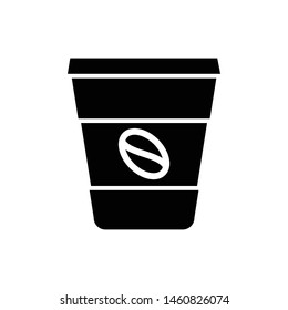 Coffee paper cup icon vector design template