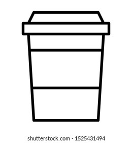coffee paper cup icon vector
