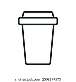 Coffee paper cup icon vector design templates simple and modern concept graphic