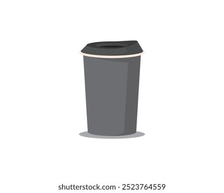 Coffee paper cup, mug mockups, cardboard and plastic package with lids. Realistic isolated vector elements. Disposable coffee cups, mugs for hot