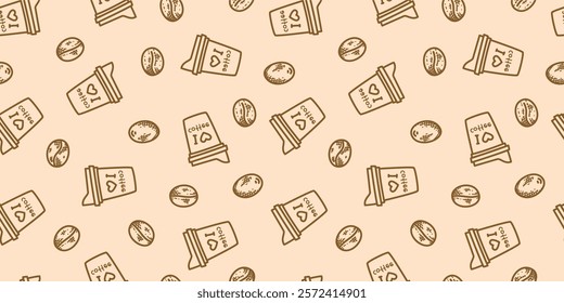 coffee paper cup pattern background. cafe pattern background. Take away coffee cup pattern background. paper coffee cups background.