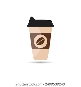 Icono de Vector de taza de papel de café