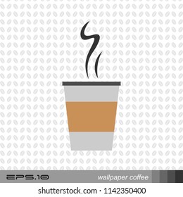 coffee paper cups icon vector