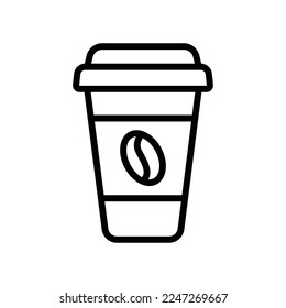 Coffee paper icon vector design template