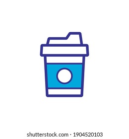 coffee paper icon vector glyph style design