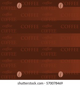 Coffee paper on a white brown and brown background illustration
