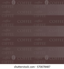 Coffee paper on a white green background illustration