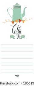 Coffee party invitation