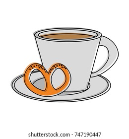 coffee with pastry icon image 