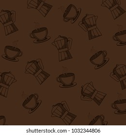 Coffee pattern background