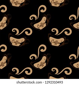 coffee pattern background graphic