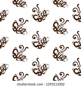 coffee pattern background graphic