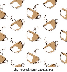 coffee pattern background graphic