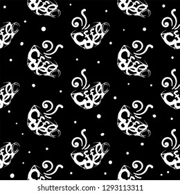 coffee pattern background graphic