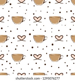 coffee pattern background graphic