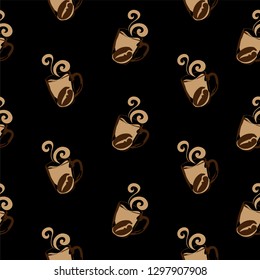 coffee pattern background graphic